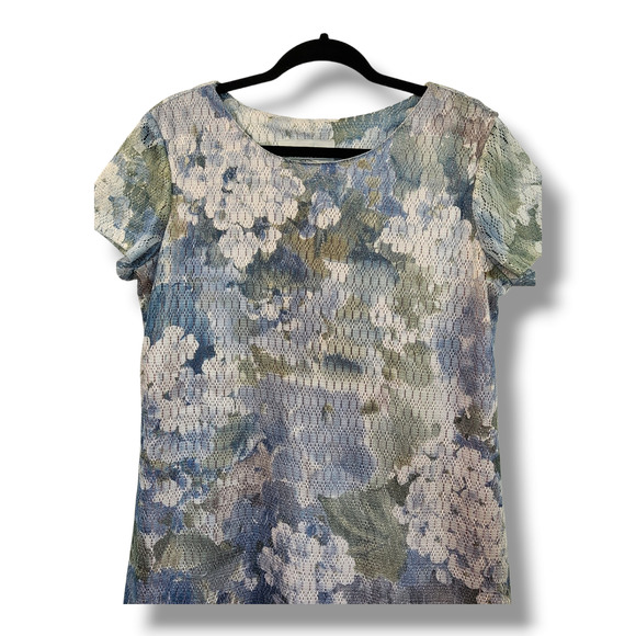 Another Thyme Vintage Floral Lace Overlay Shift Dress Women’s Size 10 - Picture 3 of 5